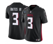 Men's Atlanta Falcons #3 Jessie Bates III Black 2024 F.U.S.E With 3-Star C Patch Vapor Untouchable Limited Stitched Football Jersey