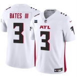 Men's Atlanta Falcons #3 Jessie Bates III White 2024 F.U.S.E With 3-Star C Patch Vapor Untouchable Limited Stitched Football Jersey