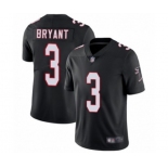 Men's Atlanta Falcons #3 Matt Bryant Black Alternate Vapor Untouchable Limited Player Football Jersey