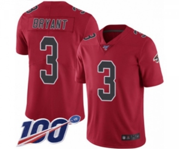 Men's Atlanta Falcons #3 Matt Bryant Limited Red Rush Vapor Untouchable 100th Season Football Jersey