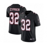 Men's Atlanta Falcons #32 Johnathan Cyprien Black Alternate Vapor Untouchable Limited Player Football Jersey