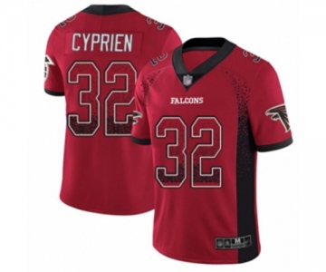 Men's Atlanta Falcons #32 Johnathan Cyprien Limited Red Rush Drift Fashion Football Jersey