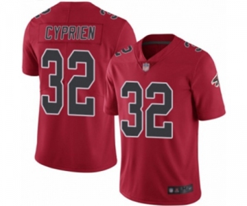 Men's Atlanta Falcons #32 Johnathan Cyprien Limited Red Rush Vapor Untouchable Football Jersey