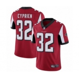 Men's Atlanta Falcons #32 Johnathan Cyprien Red Team Color Vapor Untouchable Limited Player Football Jersey