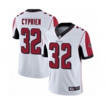 Men's Atlanta Falcons #32 Johnathan Cyprien White Vapor Untouchable Limited Player Football Jersey