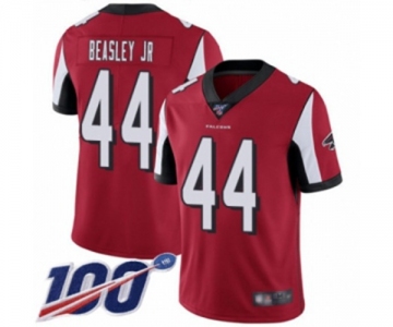 Men's Atlanta Falcons #44 Vic Beasley Red Team Color Vapor Untouchable Limited Player 100th Season Football Jersey