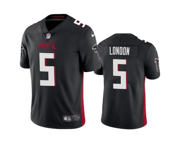 Men's Atlanta Falcons #5 Drake London Black Vapor Untouchable Limited Stitched Jersey