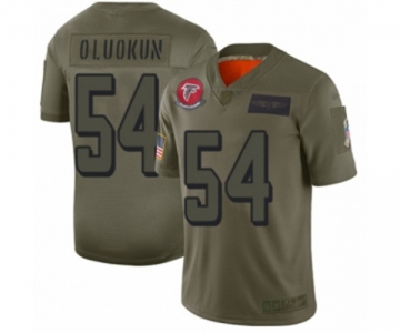 Men's Atlanta Falcons #54 Foye Oluokun Limited Camo 2019 Salute to Service Football Jersey