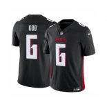 Men's Atlanta Falcons #6 Younghoe Koo Black 2023 F.U.S.E. Vapor Untouchable Limited Football Stitched Jersey