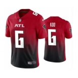 Men's Atlanta Falcons #6 Younghoe Koo New Black Red Vapor Untouchable Limited Stitched Jersey