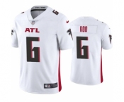 Men's Atlanta Falcons #6 Younghoe Koo New White Vapor Untouchable Limited Stitched Jersey