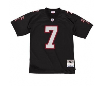 Men's Atlanta Falcons #7 Michael Vick Black 2002 Throwback Stitched Football Jersey