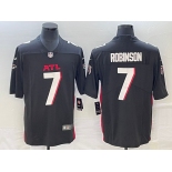 Men's Atlanta Falcons #7 Robinson Black Vapor Untouchable Limited Football Stitched Jersey