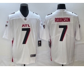 Men's Atlanta Falcons #7 Robinson White Vapor Untouchable Limited Football Stitched Jersey