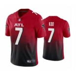 Men's Atlanta Falcons #7 Younghoe Koo Red Black Vapor Untouchable Limited Stitched Jersey