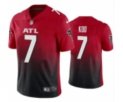 Men's Atlanta Falcons #7 Younghoe Koo Red Black Vapor Untouchable Limited Stitched Jersey