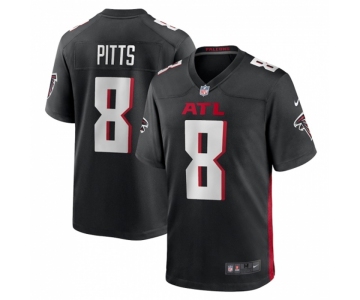 Men's Atlanta Falcons #8 Kyle Pitts Nike Black 2021 NFL Draft First Round Pick Player Limited Jersey