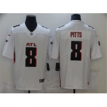 Men's Atlanta Falcons #8 Kyle Pitts Nike White 2021 NFL Draft First Round Pick Player Limited Jersey