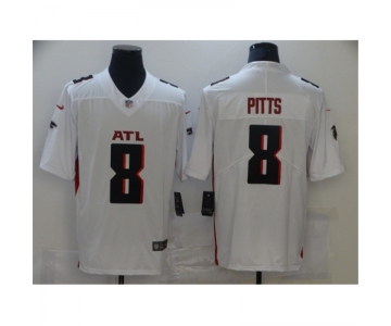 Men's Atlanta Falcons #8 Kyle Pitts Nike White 2021 NFL Draft First Round Pick Player Limited Jersey