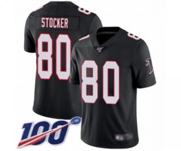 Men's Atlanta Falcons #80 Luke Stocker Black Alternate Vapor Untouchable Limited Player 100th Season Football Jersey