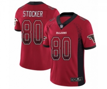 Men's Atlanta Falcons #80 Luke Stocker Limited Red Rush Drift Fashion Football Jersey