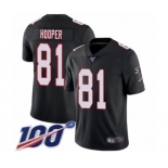 Men's Atlanta Falcons #81 Austin Hooper Black Alternate Vapor Untouchable Limited Player 100th Season Football Jersey