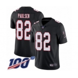 Men's Atlanta Falcons #82 Logan Paulsen Black Alternate Vapor Untouchable Limited Player 100th Season Football Jersey