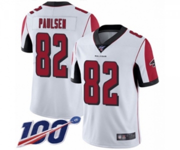 Men's Atlanta Falcons #82 Logan Paulsen White Vapor Untouchable Limited Player 100th Season Football Jersey