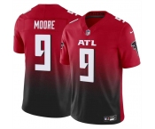 Men's Atlanta Falcons #9 Rondale Moore Red Black 2023 F.U.S.E Vapor Untouchable Limited Football Stitched Jersey