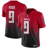 Men's Atlanta Falcons #9 Rondale Moore Red Black Vapor Untouchable Limited Football Stitched Jersey