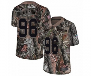 Men's Atlanta Falcons #96 Tyeler Davison Limited Camo Rush Realtree Football Jersey