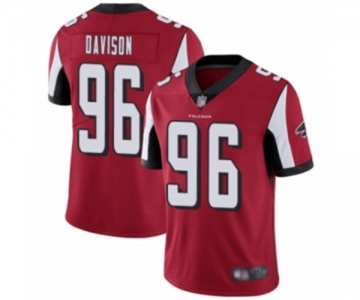 Men's Atlanta Falcons #96 Tyeler Davison Red Team Color Vapor Untouchable Limited Player Football Jersey