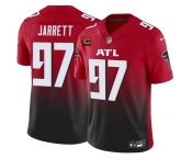 Men's Atlanta Falcons #97 Grady Jarrett Red Black 2024 F.U.S.E With 4-Star C Patch Vapor Untouchable Limited Stitched Football Jersey