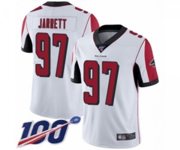 Men's Atlanta Falcons #97 Grady Jarrett White Vapor Untouchable Limited Player 100th Season Football Jersey