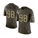 Men's Atlanta Falcons #98 Takkarist McKinley Elite Green Salute to Service Football Jersey