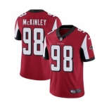 Men's Atlanta Falcons #98 Takkarist McKinley Red Team Color Vapor Untouchable Limited Player Football Jersey