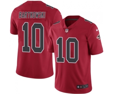 Men's Nike Atlanta Falcons #10 Steve Bartkowski Elite Red Rush Vapor Untouchable NFL Jersey