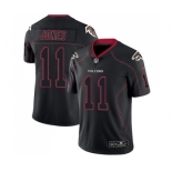 Men's Nike Atlanta Falcons #11 Julio Jones Limited Lights Out Black Rush NFL Jersey