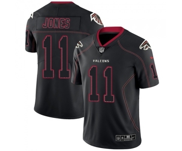 Men's Nike Atlanta Falcons #11 Julio Jones Limited Lights Out Black Rush NFL Jersey