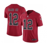 Men's Nike Atlanta Falcons #12 Mohamed Sanu Elite Red Rush Vapor Untouchable NFL Jersey