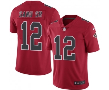 Men's Nike Atlanta Falcons #12 Mohamed Sanu Elite Red Rush Vapor Untouchable NFL Jersey