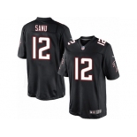 Men's Nike Atlanta Falcons #12 Mohamed Sanu Limited Black Alternate NFL Jersey