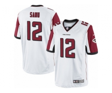 Men's Nike Atlanta Falcons #12 Mohamed Sanu Limited White NFL Jersey