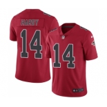 Men's Nike Atlanta Falcons #14 Justin Hardy Elite Red Rush Vapor Untouchable NFL Jersey