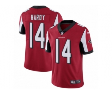 Men's Nike Atlanta Falcons #14 Justin Hardy Vapor Untouchable Limited Red Team Color NFL Jersey