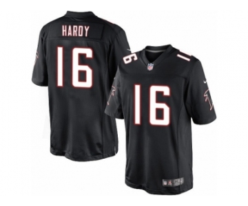 Men's Nike Atlanta Falcons #16 Justin Hardy Limited Black Alternate NFL Jersey