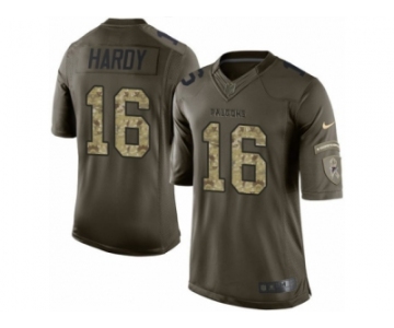 Men's Nike Atlanta Falcons #16 Justin Hardy Limited Green Salute to Service NFL Jersey