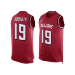 Men's Nike Atlanta Falcons #19 Andre Roberts Limited Red Player Name & Number Tank Top NFL Jersey