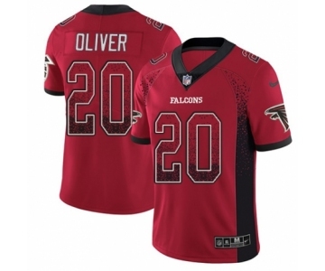 Men's Nike Atlanta Falcons #20 Isaiah Oliver Limited Red Rush Drift Fashion NFL Jersey