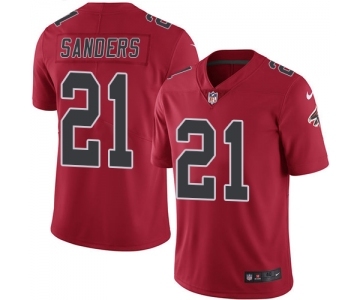 Men's Nike Atlanta Falcons #21 Deion Sanders Elite Red Rush Vapor Untouchable NFL Jersey